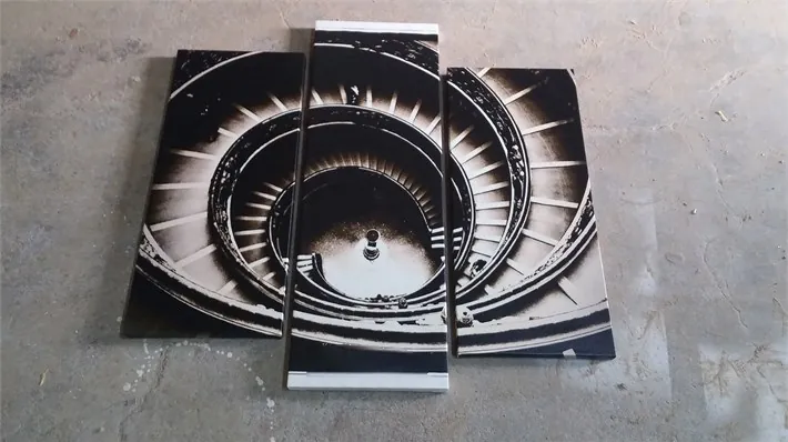 Spiral Merdiven Kanvas Tablo