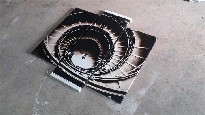 Spiral Merdiven Kanvas Tablo