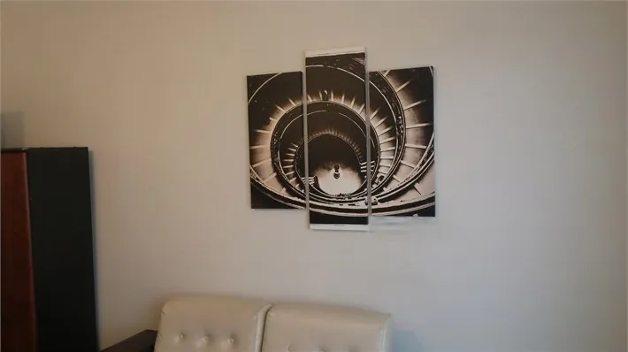Spiral Merdiven Kanvas Tablo