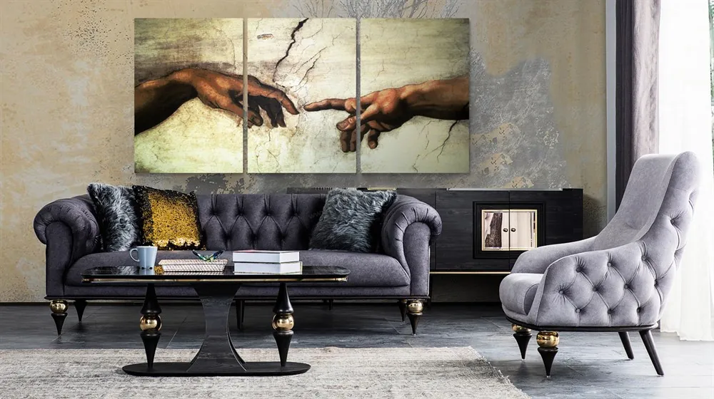 Ademin Yarat??lÜç?? The Creation Of Adam Kanvas Tablosu