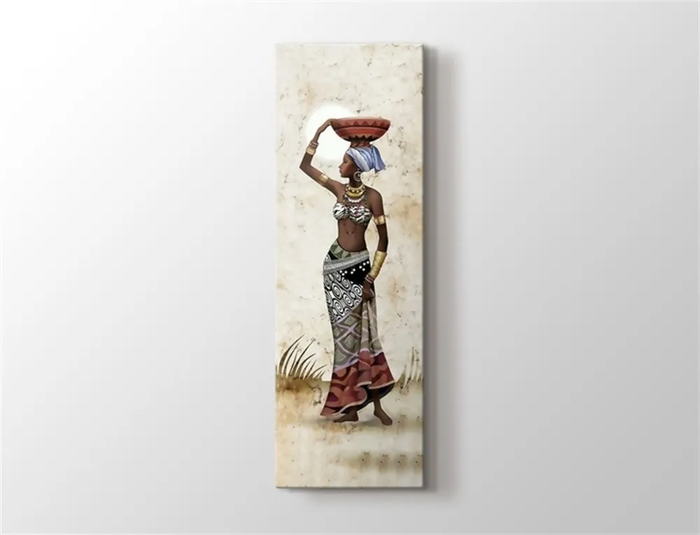 Afrikalı Kadın Sanatsal Tablosu