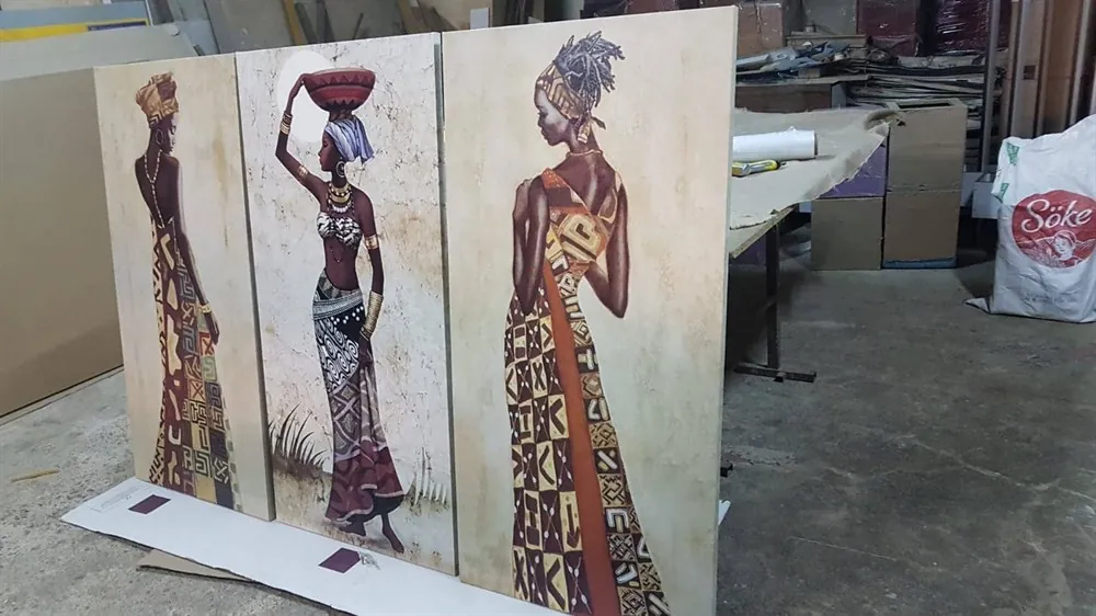 Afrikalı Kadınlar Kanvas Tablosu