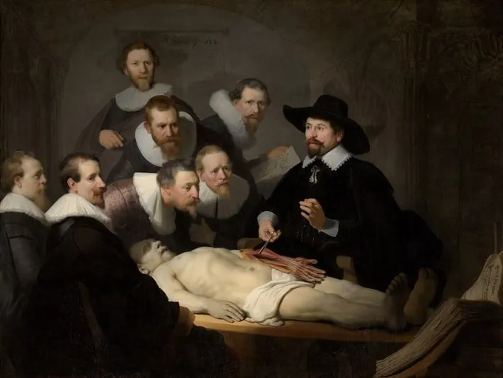 Anatomy Lesson Kanvas Tablo