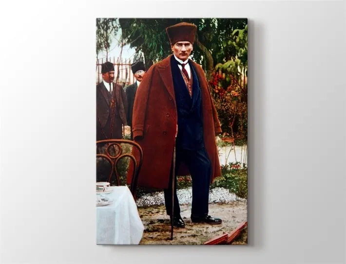 ATATÜRK Resimli Renkli Kanvas Tablosu