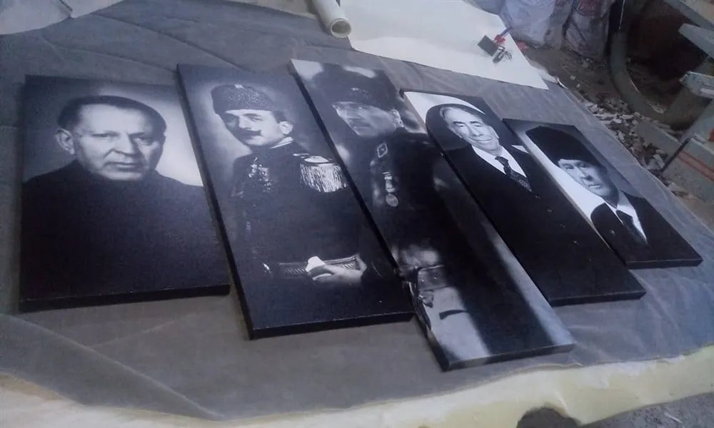 Ats??z, Enver Pa??a, Atatürk, Ba??bu??, Devlet Bah??eli Kanvas Tablo