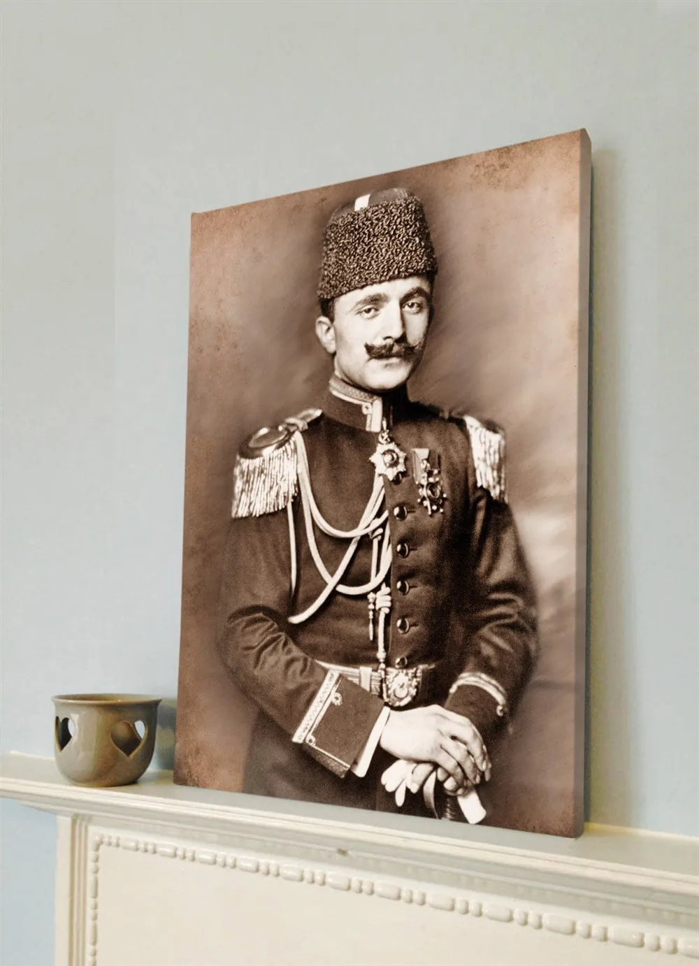 Enver Paşa Fotoğrafı Kanvas Tablosu