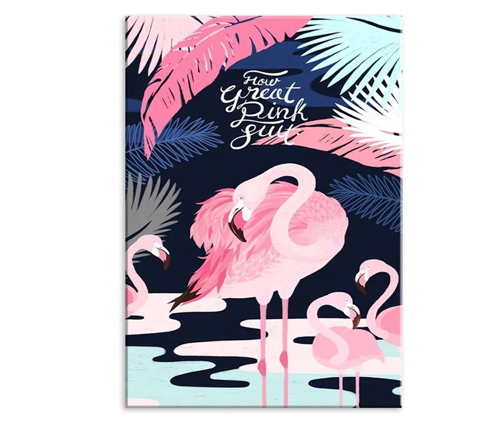 Flamingo Ho?? Dekoratif Kanvas Tablo