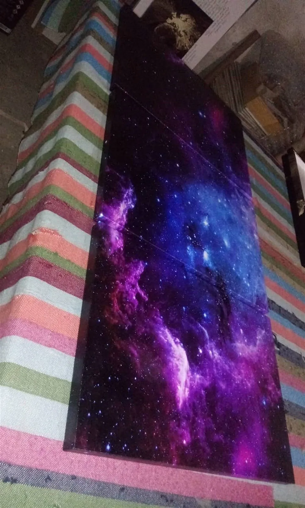 Galaksi Resimli Kanvas Tablo