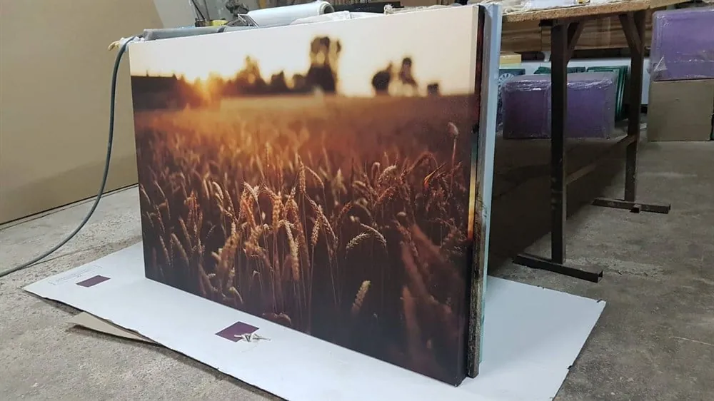 Gün batımı Bu??day Tarlas?? Resimli Kanvas Tablo