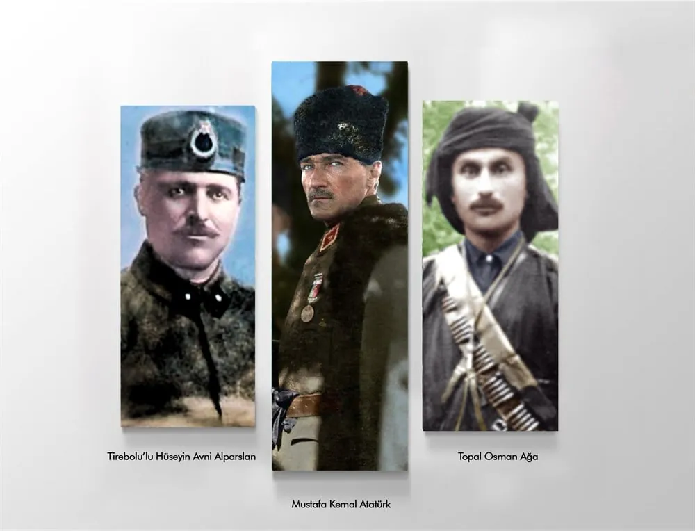Hüseyin Avni Alparslan, Mustafa Kemal, Topal Osman ağa Kanvas Tablosu