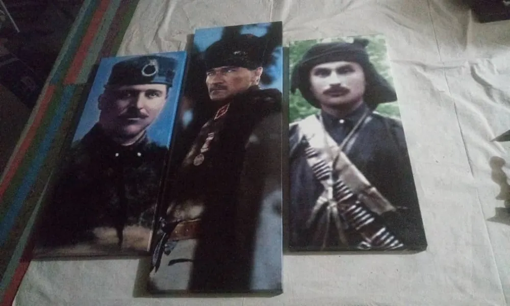 H??seyin Avni Alparslan, Mustafa Kemal, Topal Osman a??a Kanvas Tablosu