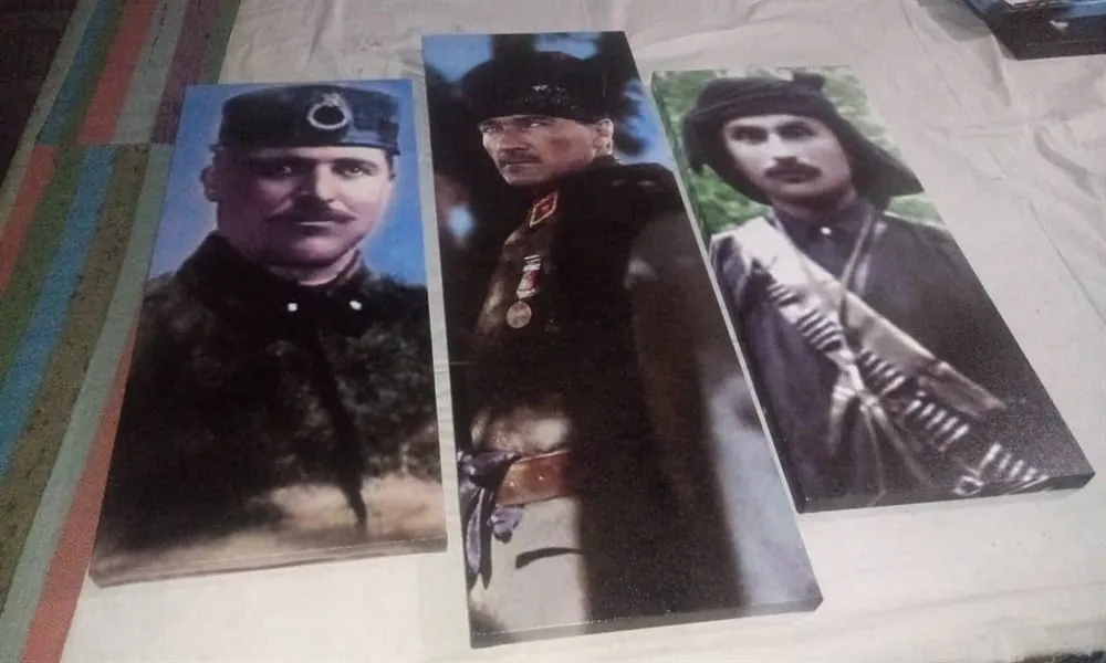 H??seyin Avni Alparslan, Mustafa Kemal, Topal Osman a??a Kanvas Tablosu