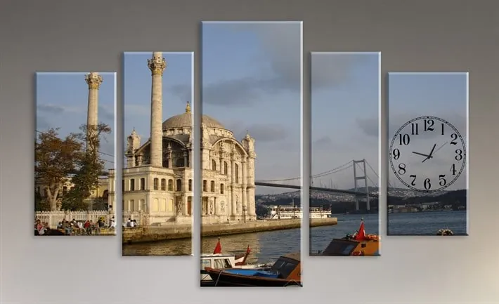 İstanbul Bo??az?? ve Ortak??y Manzaralı Kanvas Tablo