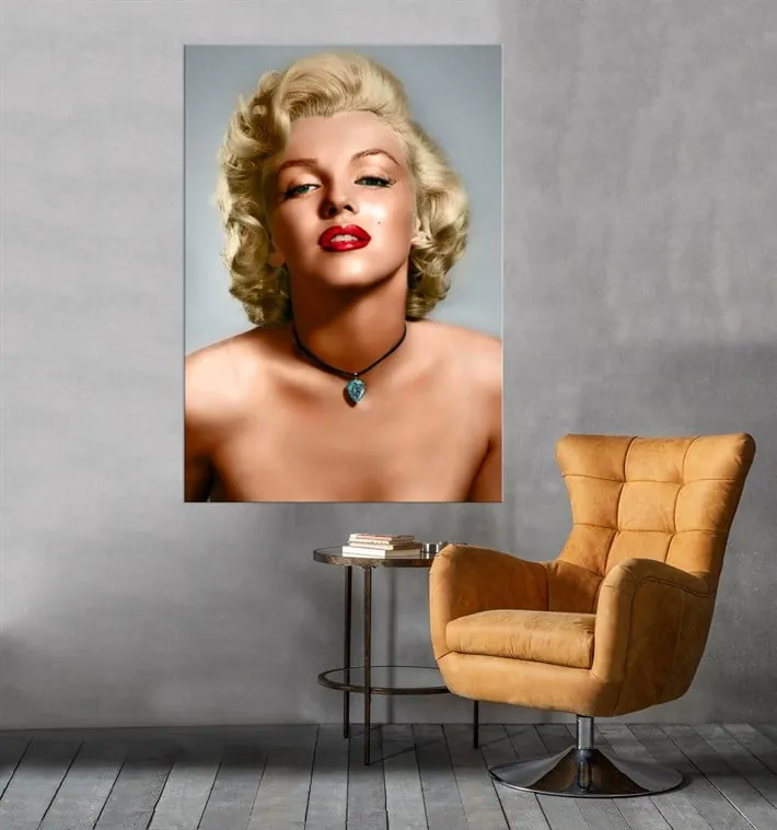 Marilyn Monroe Resimli Kanvas Tablo