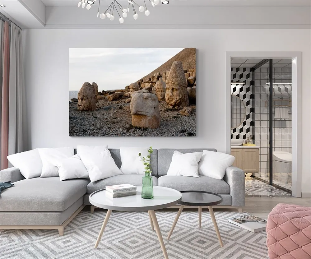 Nemrut DaÜç Heykelleri Kanvas Tablo