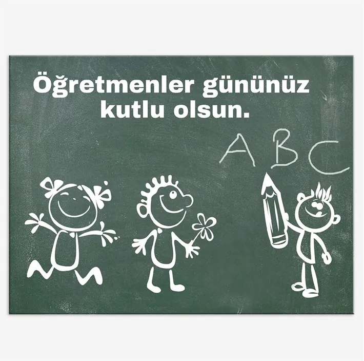 Öğretmenler Günü Kanvas Tablosu
