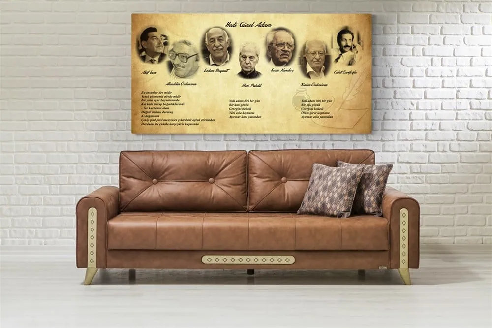 Yedi GÖzel Adam Kanvas Tablosu