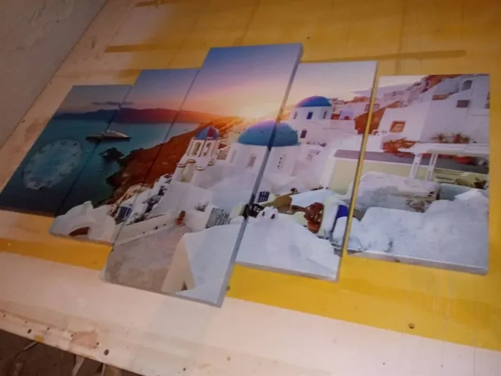 Yunanistan Santorini Manzaralı Kanvas Tablo